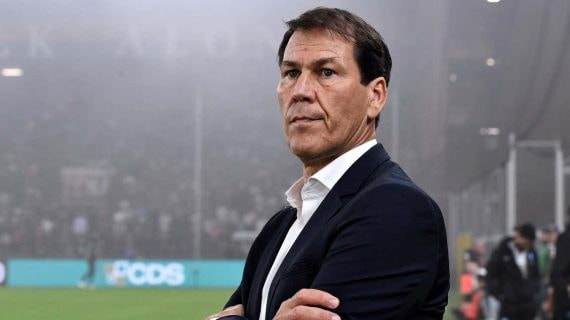 Rudi García, durante un partido del Nápoles.