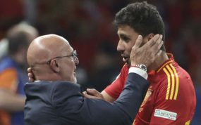 Luis de la Fuente y Rodrigo, en la pasada Eurocopa de Alemania.