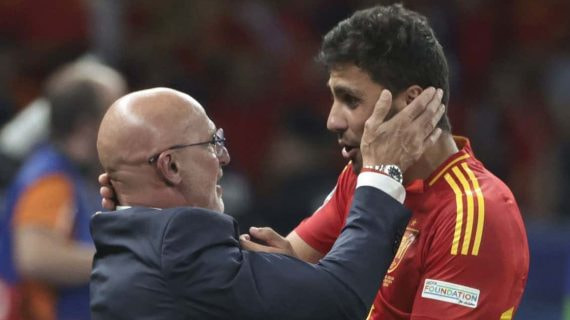 Luis de la Fuente y Rodrigo, en la pasada Eurocopa de Alemania.