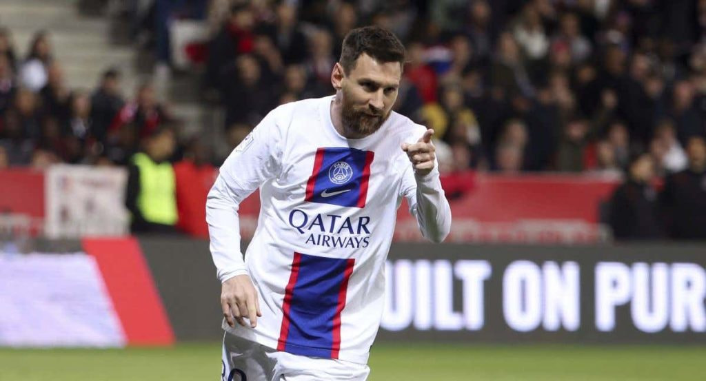 Messi, en un partido con el PSG.