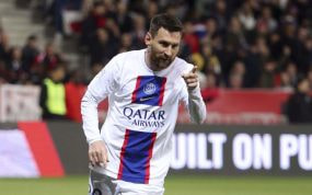 Messi, en un partido con el PSG.