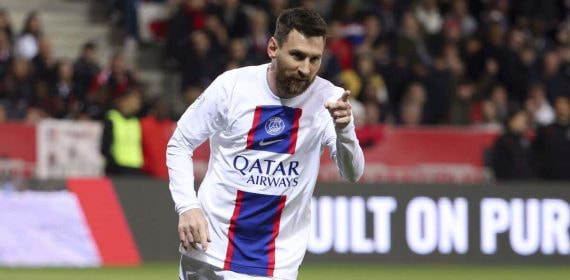 Messi, en un partido con el PSG.