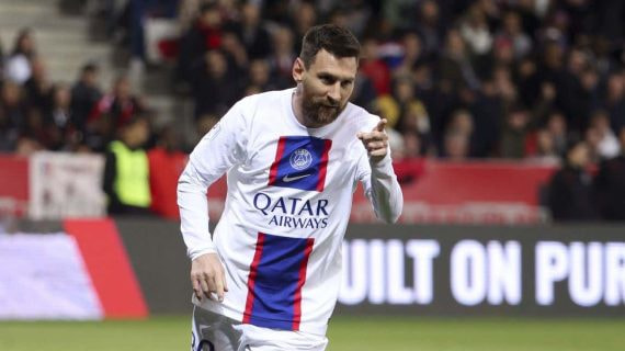 Messi, en un partido con el PSG.