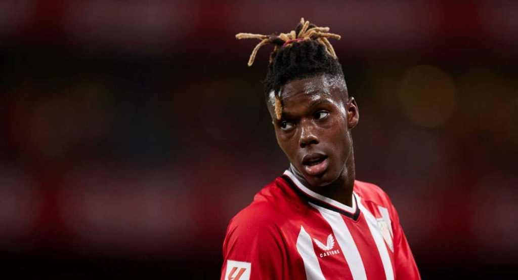 Nico Williams, durante el duelo ante el Betis.