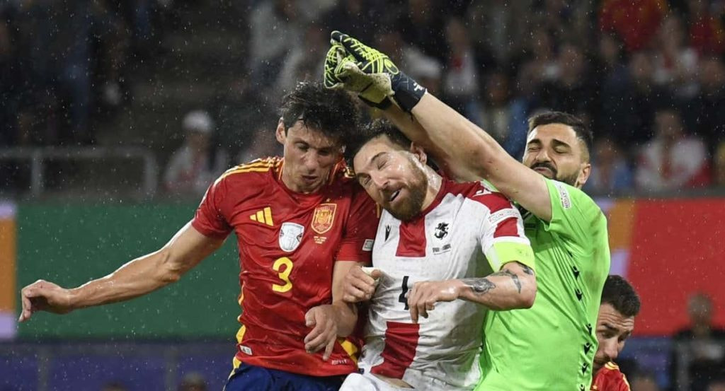 Le Normand, en una acción durante la Eurocopa.