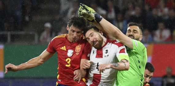 Le Normand, en una acción durante la Eurocopa.