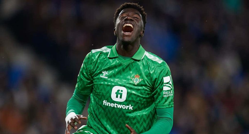 Assane Diao, en un partido con el Betis.