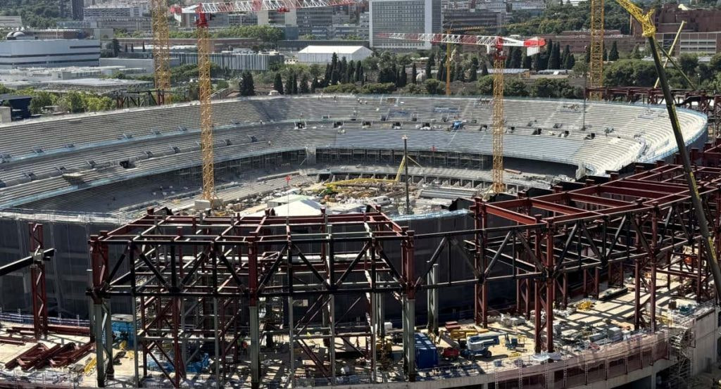 Así se encuentra el estado actual de las obras del Camp Nou.
