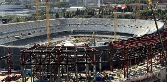 Así se encuentra el estado actual de las obras del Camp Nou.