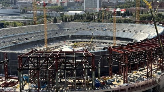 Así se encuentra el estado actual de las obras del Camp Nou.