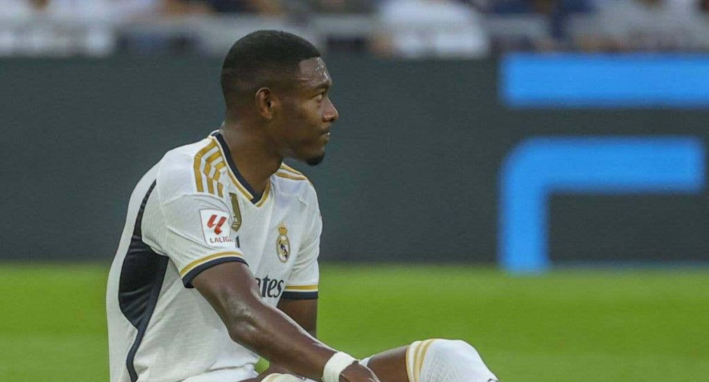 Alaba, lesionado con el Real Madrid.