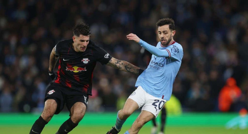 Bernardo Silva, en un partido con el City.