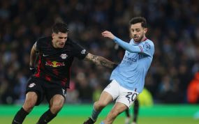 Bernardo Silva, en un partido con el City.