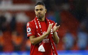 Renan Lodi, tras un partido con el Nottingham Forest.