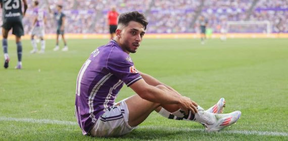Raúl Moro, futbolista del Valladolid.