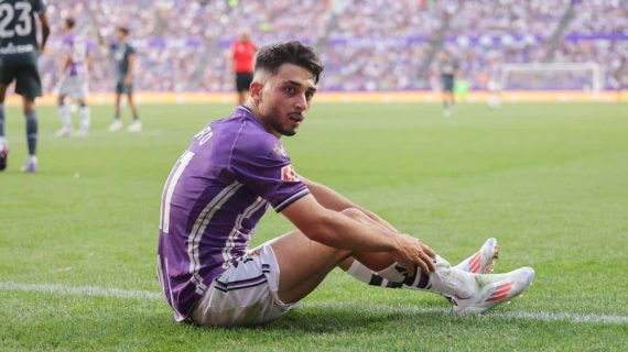 Raúl Moro, futbolista del Valladolid.