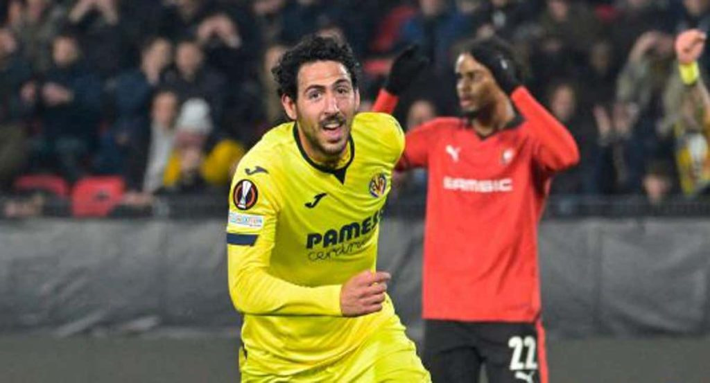 Dani Parejo celebra un gol.