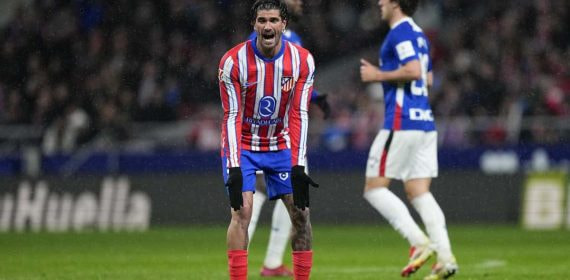 De Paul, durante un partido del Atlético de Madrid.