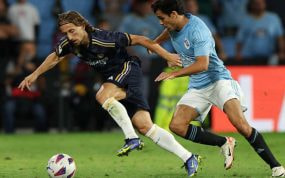 Modric, en Vigo.