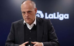 El presidente de LaLiga, Javier Tebas.