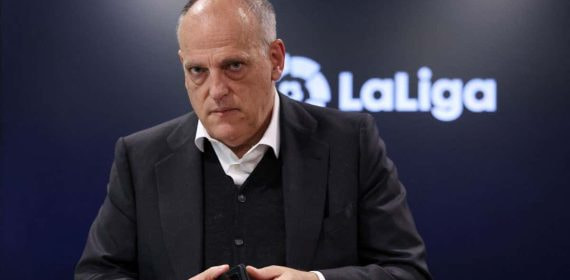 El presidente de LaLiga, Javier Tebas.