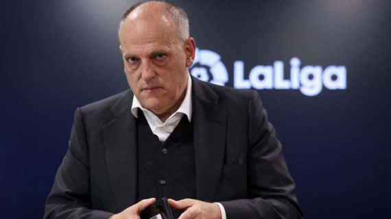 El presidente de LaLiga, Javier Tebas.