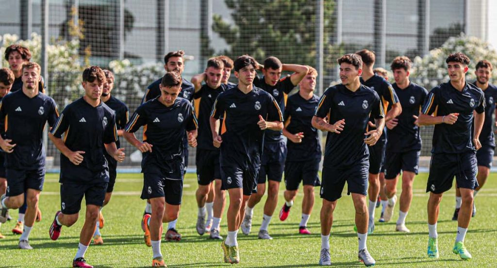 El segundo filial blanco, en un entrenamiento en pretemporada.