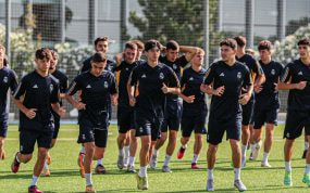 El segundo filial blanco, en un entrenamiento en pretemporada.
