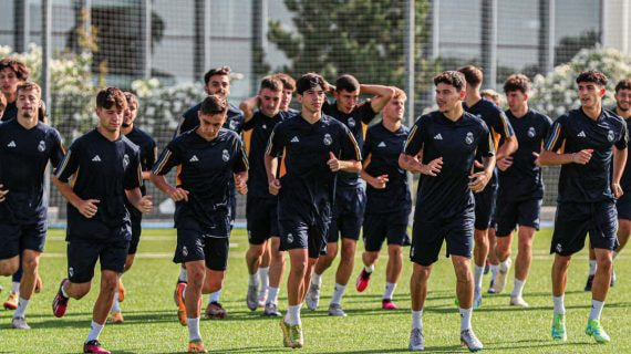 El segundo filial blanco, en un entrenamiento en pretemporada.