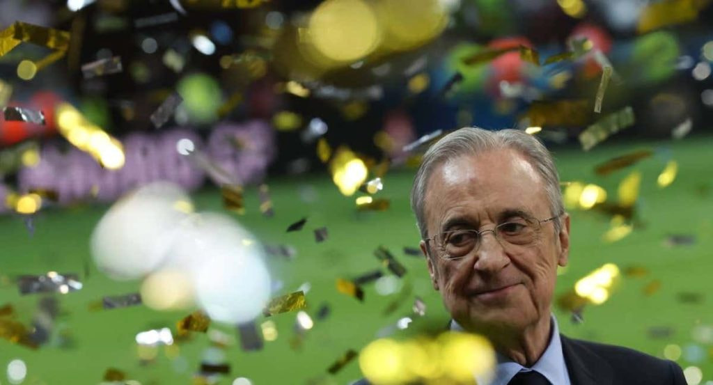 Florentino Pérez, en una celebración del Real Madrid.