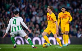 De Jong en un partido de la temporada pasada ante el Betis.