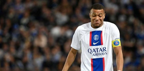 Mbappé, con el PSG.
