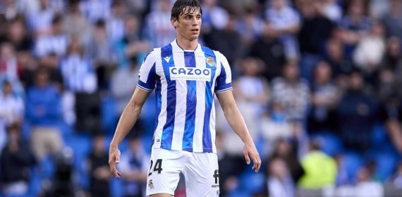 Le Normand, en un partido con la Real Sociedad esta temporada.