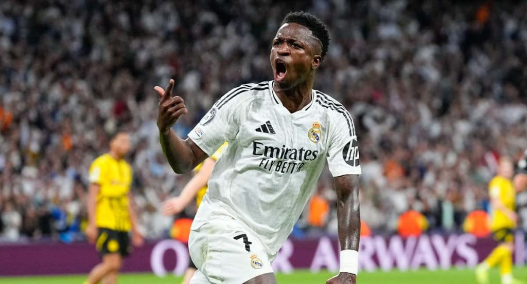 Vinicius, con el Real Madrid.