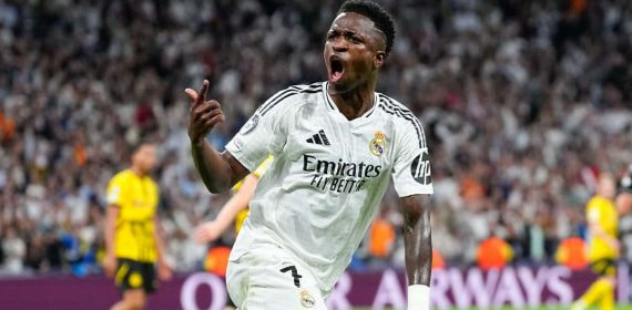 Vinicius, con el Real Madrid.