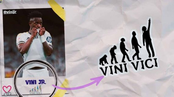 Publicación del Real Madrid con el logo de 'Vini Vici'.