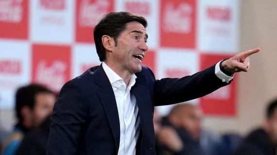 Marcelino García Toral, en un partido dirigido con el Athletic en La Cerámica.