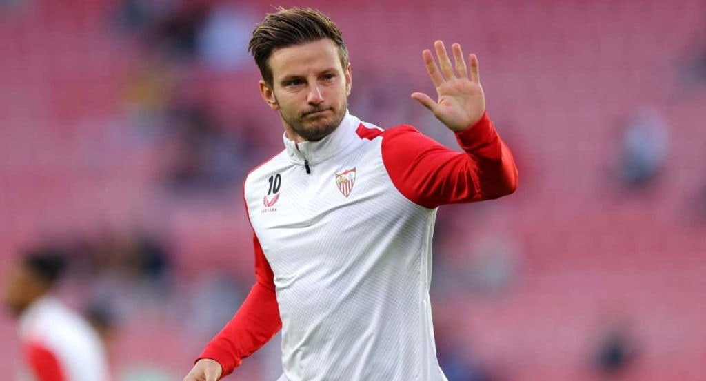 Ivan Rakitic, en el último partido del Sevilla en el Metropolitano.