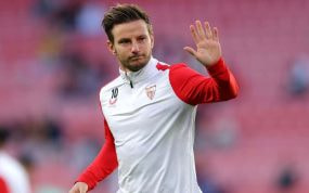 Ivan Rakitic, en el último partido del Sevilla en el Metropolitano.