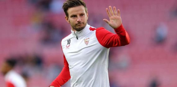 Ivan Rakitic, en el último partido del Sevilla en el Metropolitano.