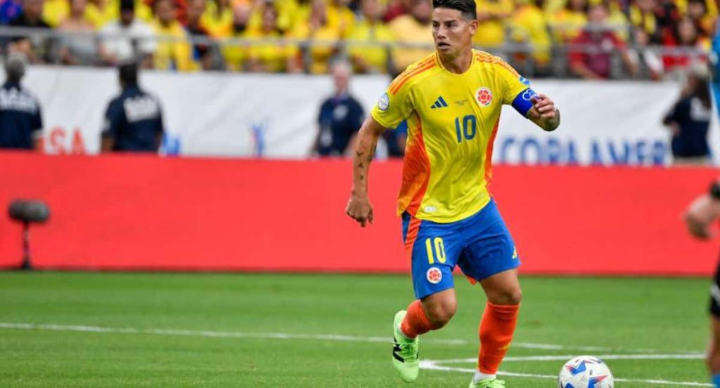 James Rodríguez, con Colombia.