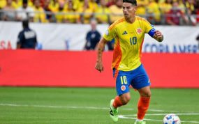 James Rodríguez, con Colombia.
