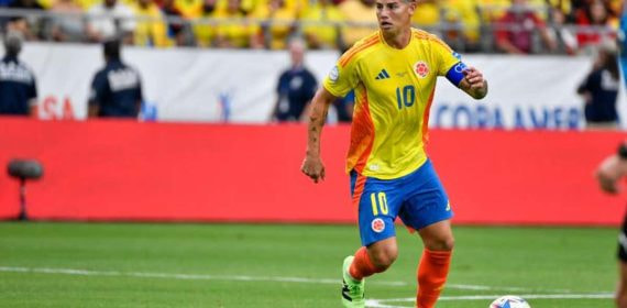 James Rodríguez, con Colombia.