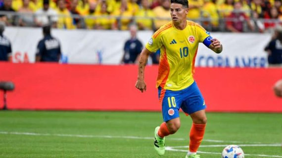 James Rodríguez, con Colombia.