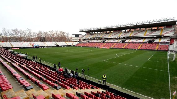 Vista panorámica del Estadio de Vallecas en enero de 2025.