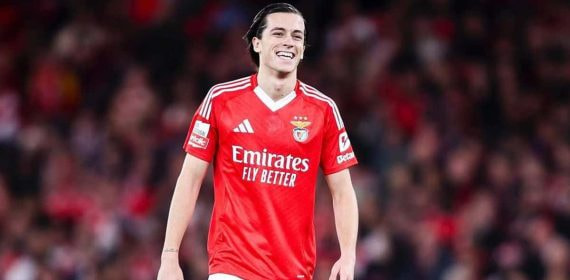 Álvaro Carreras, con el Benfica.