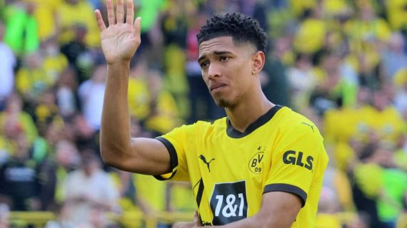 Bellingham, en el partido ante el Mainz.