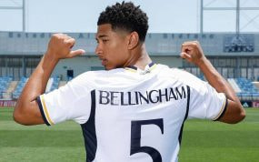 Bellingham, durante su presentación.
