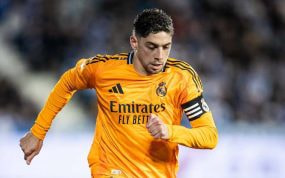 Fede Valverde, con el Real Madrid.