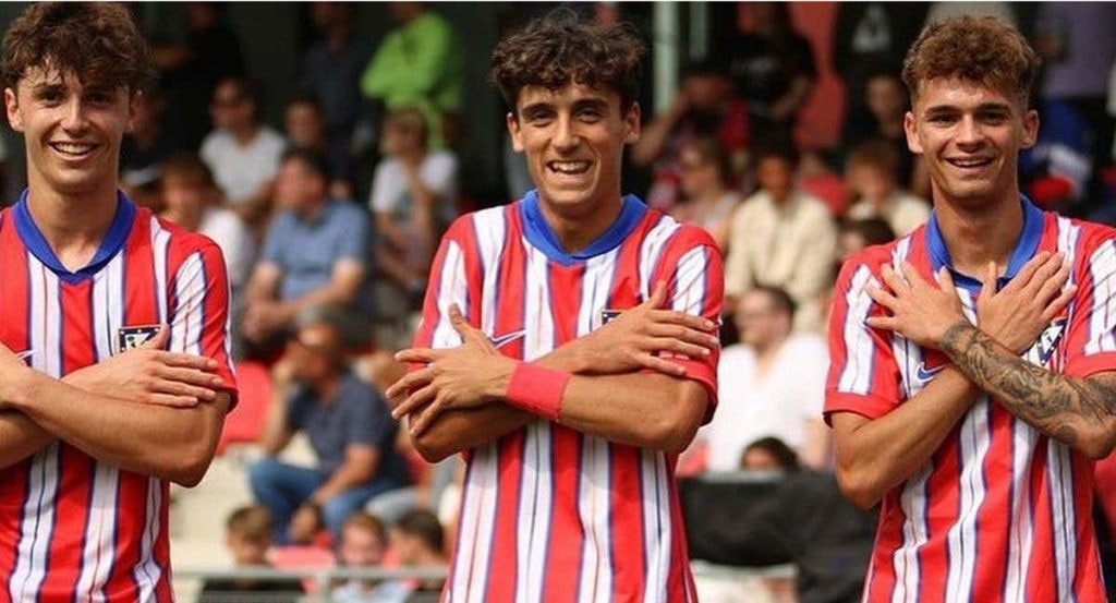 Castrelo celebra un gol esta temporada.
